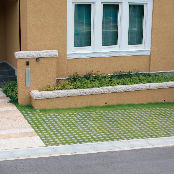 緑化舗装ブロック ジオグリーン
